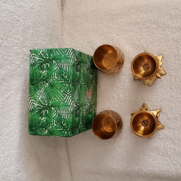 2 Vintage Pineapple Candle Holders - Picture 4 of 10